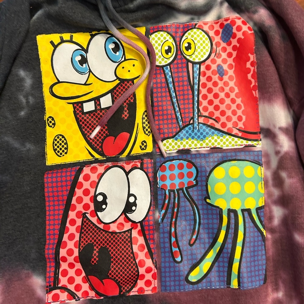 Nickelodeon SpongeBob SquarePants Tie-Dye Hoodie-pullover. Unisex - Picture 5 of 7